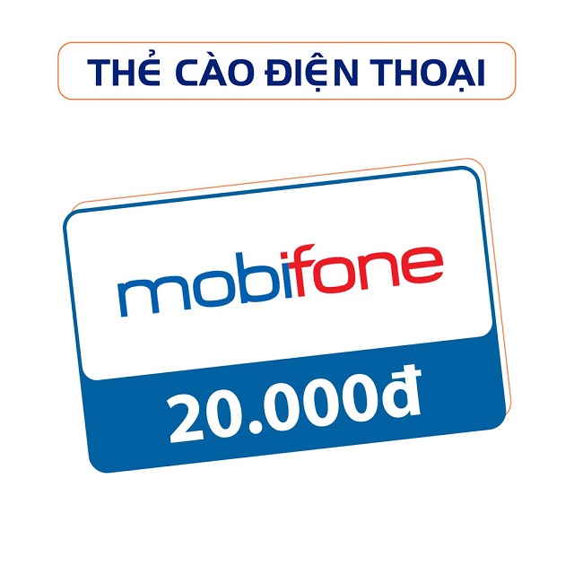 Thẻ cào điện thoại Mobifone 20k miễn phí, Free SLL