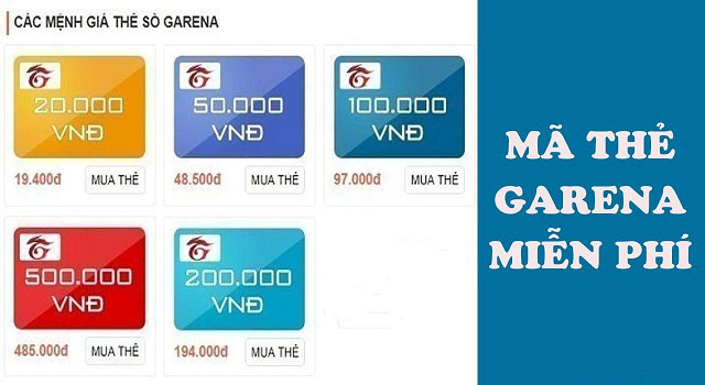 Nhận Thẻ Cào Garena Miễn Phí, Free Thẻ SSL 2021 | 100k, 200k, 500k