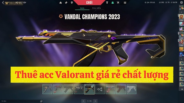 Thuê Acc Valorant - Giá Rẻ, Uy tín, Nick Vip!